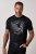JP1880 851008 T-shirt med brystprint Sort TALL - TALL T-shirts - Lange T-shirts Mænd