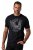JP1880 851008 T-shirt med brystprint Sort TALL - TALL T-shirts - Lange T-shirts Mænd