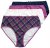 Ulla Popken 851070 Ternede trusser i økologisk bomuld 5-pak Violet - Trusser - 