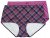 Ulla Popken 851071 Ternede trusser i økologisk bomuld 2-pak Violet - Trusser - 