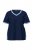 Ulla Popken 851245 Stribet pyjamas Mørkeblå - Pyjama/Loungewear - 