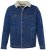 JP1880 851363 Denimjakke med teddyfor Denimblå TALL - TALL jakker - TALL jakker med ekstra længde