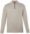 JP1880 851436 Striktrøje med knapkrave Nøddebrun TALL - TALL trøjer - TALL sweatshirts til høje mænd