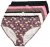 Ulla Popken 851711 Blomstrede trusser 5-pak Brun - Trusser - 
