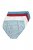 Ulla Popken 851725 Mønstrede trusser 5-pak Lilla - Trusser - 