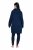 Ulla Popken 851749 Ternet hjemmekjole med hætte Mørkeblå - Pyjama/Loungewear - 