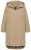 Ulla Popken 851764 Oversize frakke med aftagelig hætte Sand - Frakker - Frakker i store størrelser