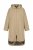 Ulla Popken 851764 Oversize frakke med aftagelig hætte Sand - Frakker - Frakker i store størrelser