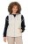 Ulla Popken 851781 Quiltet vest med hætte Benhvid - Veste - 