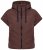 Ulla Popken 851785 Oversize quiltet vest med hætte Brun - Veste - 
