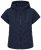 Ulla Popken 851785 Oversize quiltet vest med hætte Mørkeblå - Veste - 