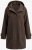 Ulla Popken 851803 Duffelcoat Mørkebrun - Frakker - Frakker i store størrelser