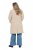 Ulla Popken 851811 Vatteret frakke Beige - Frakker - Frakker i store størrelser