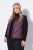 Ulla Popken 851833 Quiltet vest med ståkrave Brun - Veste - 