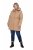 Ulla Popken 852028 Parka Beige - Frakker - Frakker i store størrelser