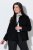 Ulla Popken 852167 Blazer med skjortekrave Sort - Blazere - Blazere i plusstørrelser til kvinder