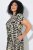 Ulla Popken 852257 Mønstret maxikjole Taupe - Maxikjoler - Maxikjoler i plus size