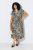 Ulla Popken 852257 Mønstret maxikjole Taupe - Maxikjoler - Maxikjoler i plus size