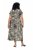 Ulla Popken 852257 Mønstret maxikjole Taupe - Maxikjoler - Maxikjoler i plus size