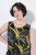 Ulla Popken 852329 Stribet jerseykjole Olivengrøn - Jerseykjoler - 