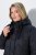 Ulla Popken 852413 Quiltet jakke Sort - Jakker - Dame jakker i store størrelser