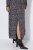 Ulla Popken 852606 Mønstret maxikjole Sort - Maxikjoler - Maxikjoler i plus size