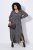 Ulla Popken 852606 Mønstret maxikjole Sort - Maxikjoler - Maxikjoler i plus size