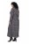 Ulla Popken 852606 Mønstret maxikjole Sort - Maxikjoler - Maxikjoler i plus size
