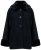 Ulla Popken 852644 Capejakke med kant i kunstpels Sort - Ponchoer og capes - 