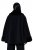 Ulla Popken 852644 Capejakke med kant i kunstpels Sort - Ponchoer og capes - 