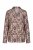 Ulla Popken 852649 Mønstret pyjamas med skjortekrave Brun - Pyjama/Loungewear - 