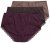 Ulla Popken 852698 Trusser 3-pak Brun - Trusser - 