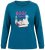 Ulla Popken 852710 Langærmet hjemmesweater Petrol - Pyjama/Loungewear - 