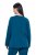 Ulla Popken 852710 Langærmet hjemmesweater Petrol - Pyjama/Loungewear - 