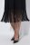 Ulla Popken 852937 Jerseykjole Sort - Jerseykjoler - 