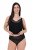 Ulla Popken 853495 Blomstrede trusser 3-pak Sort - Trusser - 