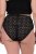 Ulla Popken 853495 Blomstrede trusser 3-pak Sort - Trusser - 