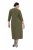 Ulla Popken 853510 Midikjole med lommer Khaki - Midikjoler - Midikjoler i store størrelser
