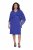 Ulla Popken 853675 Chiffonkjole med 3/4-ærmer Blå - Aftenkjoler - Festkjoler i plus size