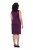 Ulla Popken 853766 Bodycon-kjole med similisten Blomme - Aftenkjoler - Festkjoler i plus size
