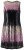 Ulla Popken 853768 Stribet pailletkjole Sort - Aftenkjoler - Festkjoler i plus size