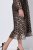 Ulla Popken 853788 Dyreprintet chiffonkjole Lysebrun - Maxikjoler - Maxikjoler i plus size
