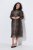 Ulla Popken 853788 Dyreprintet chiffonkjole Lysebrun - Maxikjoler - Maxikjoler i plus size