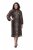 Ulla Popken 853788 Dyreprintet chiffonkjole Lysebrun - Maxikjoler - Maxikjoler i plus size