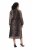 Ulla Popken 853788 Dyreprintet chiffonkjole Lysebrun - Maxikjoler - Maxikjoler i plus size
