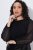 Ulla Popken 853810 Pailletkjole Sort - Aftenkjoler - Festkjoler i plus size