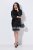 Ulla Popken 853810 Pailletkjole Sort - Aftenkjoler - Festkjoler i plus size