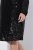 Ulla Popken 853871 Pailletkjole Sort - Aftenkjoler - Festkjoler i plus size