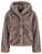 Ulla Popken 854617 Jakke i kunstpels Beige - Jakker - Dame jakker i store størrelser