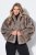 Ulla Popken 854617 Jakke i kunstpels Beige - Jakker - Dame jakker i store størrelser